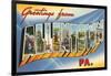 Greetings from Allentown, Pennsylvania-null-Framed Art Print