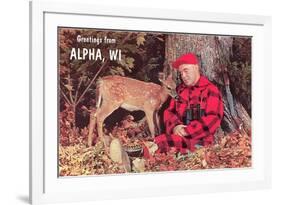 Greetings from Alpha-null-Framed Art Print