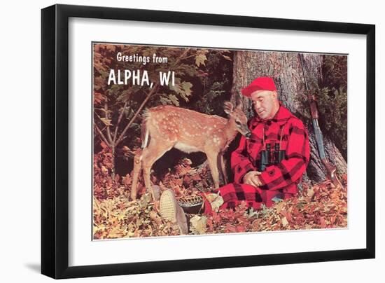 Greetings from Alpha-null-Framed Art Print