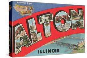 Greetings from Alton, Illinois-null-Stretched Canvas
