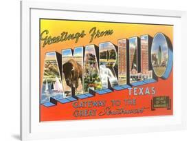 Greetings from Amarillo, Texas-null-Framed Art Print