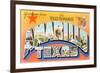 Greetings from Amarillo, Texas-null-Framed Premium Giclee Print