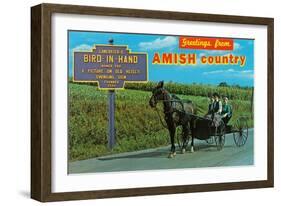 Greetings from Amish Country-null-Framed Art Print