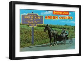 Greetings from Amish Country-null-Framed Art Print