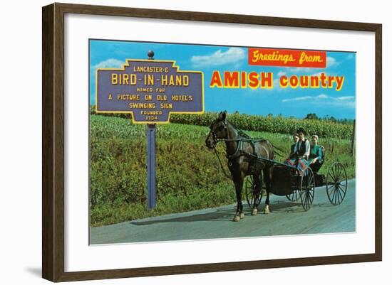 Greetings from Amish Country-null-Framed Art Print