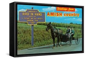 Greetings from Amish Country-null-Framed Stretched Canvas