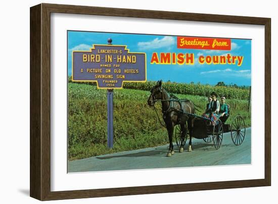 Greetings from Amish Country-null-Framed Premium Giclee Print