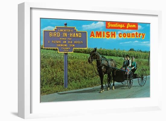 Greetings from Amish Country-null-Framed Premium Giclee Print