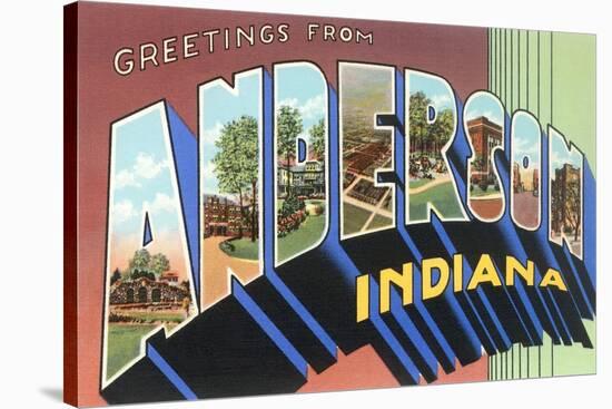 Greetings from Anderson, Indiana-null-Stretched Canvas