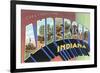 Greetings from Anderson, Indiana-null-Framed Art Print