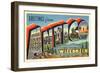 Greetings from Antigo, Wisconsin-null-Framed Art Print