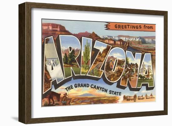 Greetings from Arizona-null-Framed Art Print