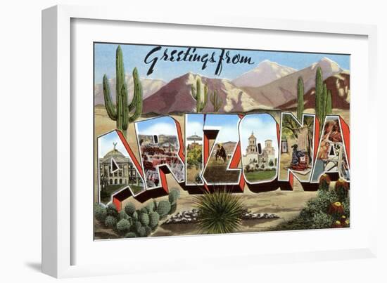 Greetings from Arizona-null-Framed Art Print