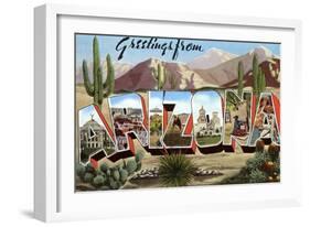 Greetings from Arizona-null-Framed Art Print