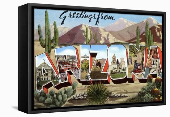 Greetings from Arizona-null-Framed Stretched Canvas