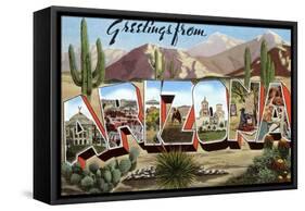 Greetings from Arizona-null-Framed Stretched Canvas