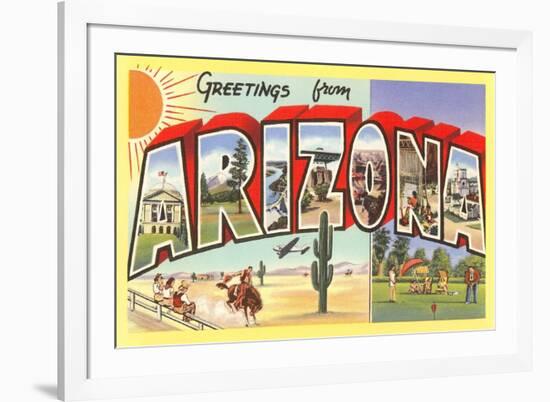 Greetings from Arizona-null-Framed Premium Giclee Print