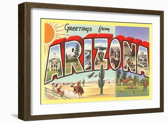 Greetings from Arizona-null-Framed Art Print