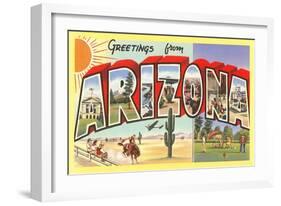 Greetings from Arizona-null-Framed Art Print