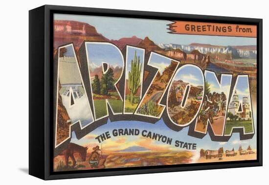 Greetings from Arizona-null-Framed Stretched Canvas