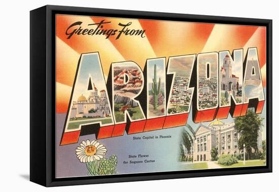 Greetings from Arizona-null-Framed Stretched Canvas