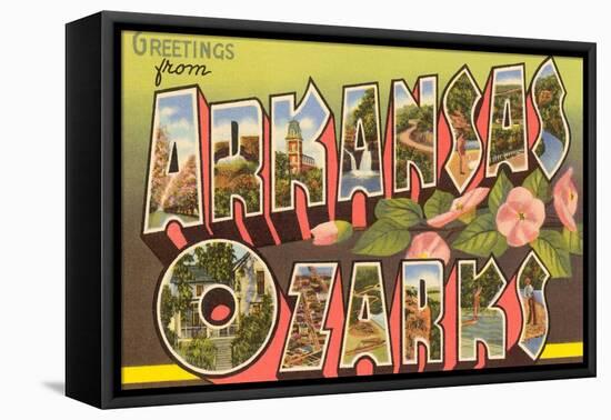 Greetings from Arkansas Ozarks-null-Framed Stretched Canvas