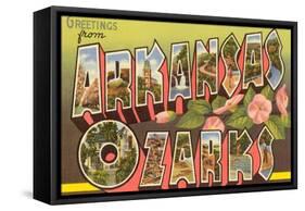 Greetings from Arkansas Ozarks-null-Framed Stretched Canvas