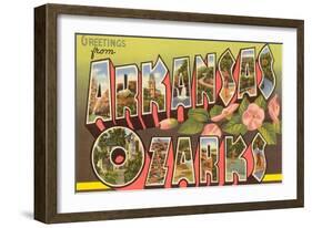 Greetings from Arkansas Ozarks-null-Framed Art Print