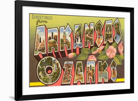 Greetings from Arkansas Ozarks-null-Framed Premium Giclee Print