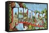 Greetings from Arkansas-null-Framed Stretched Canvas