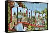 Greetings from Arkansas-null-Framed Stretched Canvas