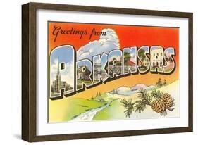 Greetings from Arkansas-null-Framed Art Print