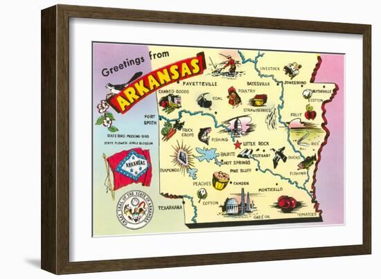 Greetings from Arkansas-null-Framed Art Print