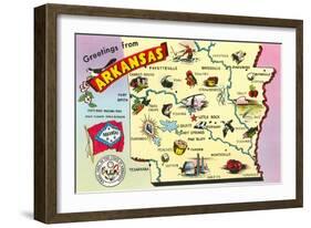 Greetings from Arkansas-null-Framed Art Print