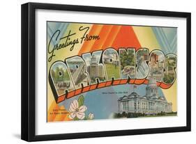 Greetings from Arkansas-null-Framed Art Print