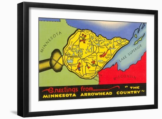 Greetings from Arrowhead Country-null-Framed Art Print