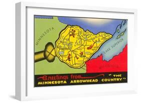 Greetings from Arrowhead Country-null-Framed Art Print