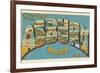 Greetings from Asbury Park, New Jersey-null-Framed Premium Giclee Print