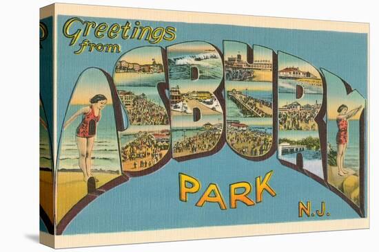 Greetings from Asbury Park, New Jersey-null-Stretched Canvas