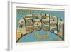 Greetings from Asbury Park, New Jersey-null-Framed Art Print