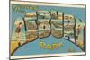 Greetings from Asbury Park, New Jersey-null-Mounted Art Print