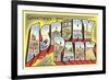 Greetings from Asbury Park, New Jersey-null-Framed Premium Giclee Print