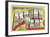 Greetings from Asbury Park, New Jersey-null-Framed Art Print