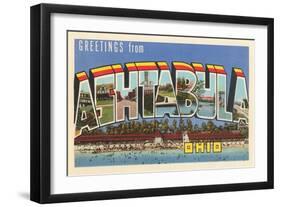 Greetings from Ashtabula, Ohio-null-Framed Art Print