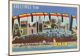Greetings from Ashtabula, Ohio-null-Mounted Art Print