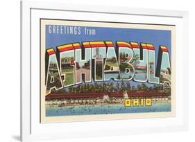 Greetings from Ashtabula, Ohio-null-Framed Art Print