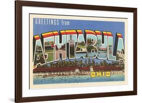 Greetings from Ashtabula, Ohio-null-Framed Premium Giclee Print