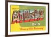 Greetings from Athens, Ohio-null-Framed Art Print