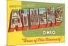 Greetings from Athens, Ohio-null-Mounted Premium Giclee Print