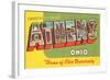 Greetings from Athens, Ohio-null-Framed Art Print